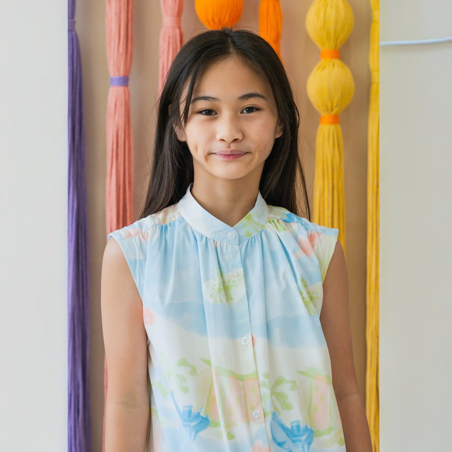 Heritage Series - Girls Cheongsam in MBS Watercolour Print by Le Petit Society — image 3