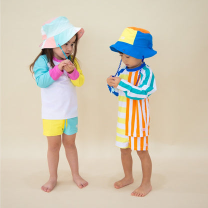 Swim Trunks in Rainbow Stripes by Le Petit Society — image 4