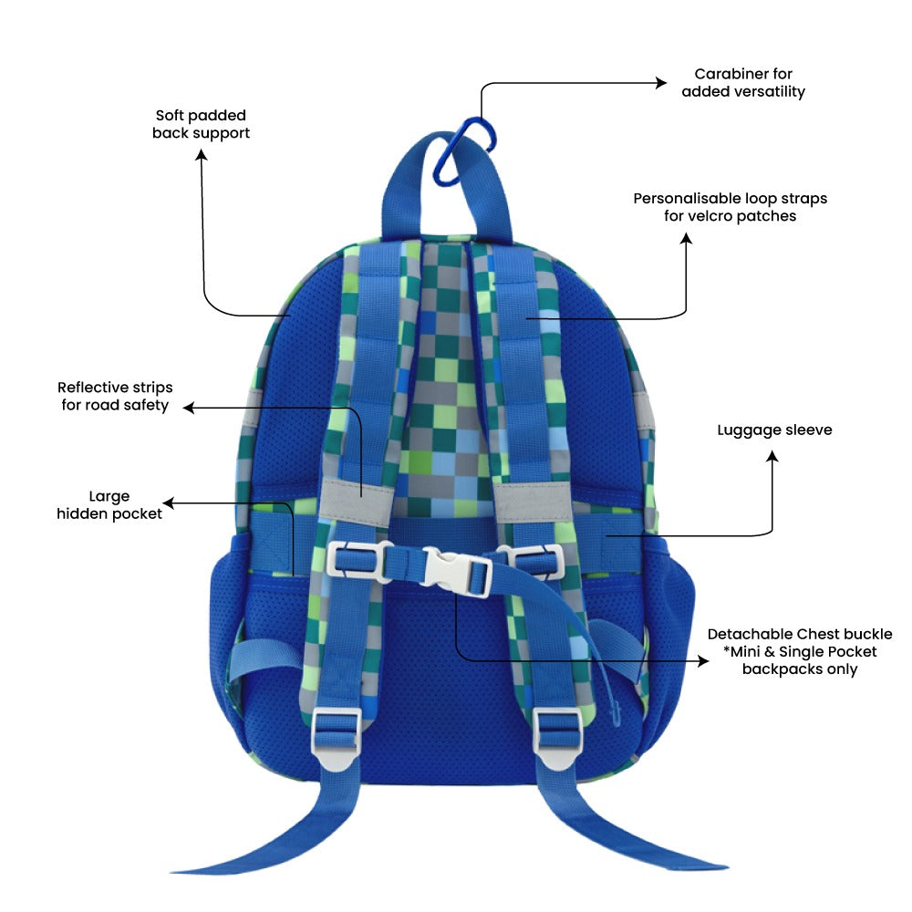 Mini Backpack in Arcade Blue by Le Petit Society — image 11