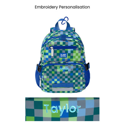 Mini Backpack and Lunch Bag Bundle in Arcade Blue by Le Petit Society — image 6