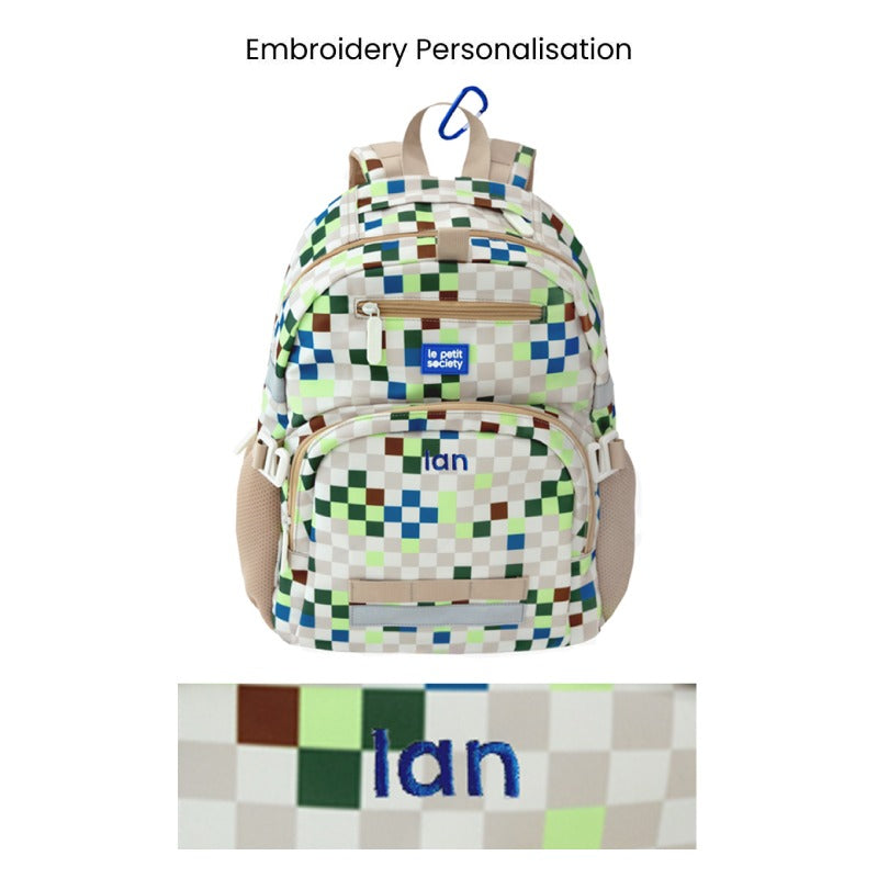 Single Pocket Backpack in Arcade Sand by Le Petit Society — image 7