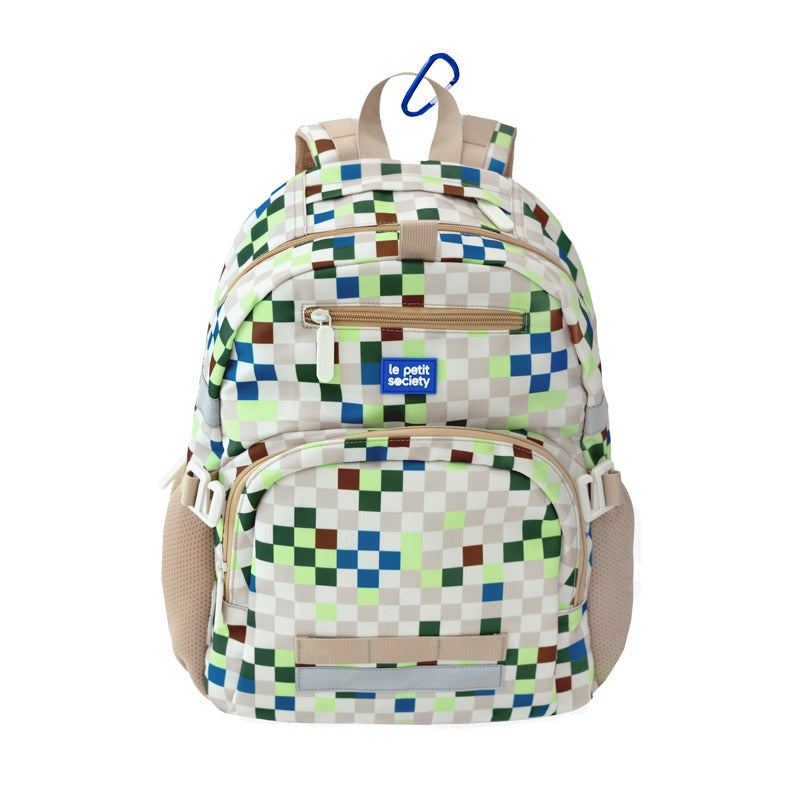 Single Pocket Backpack in Arcade Sand by Le Petit Society