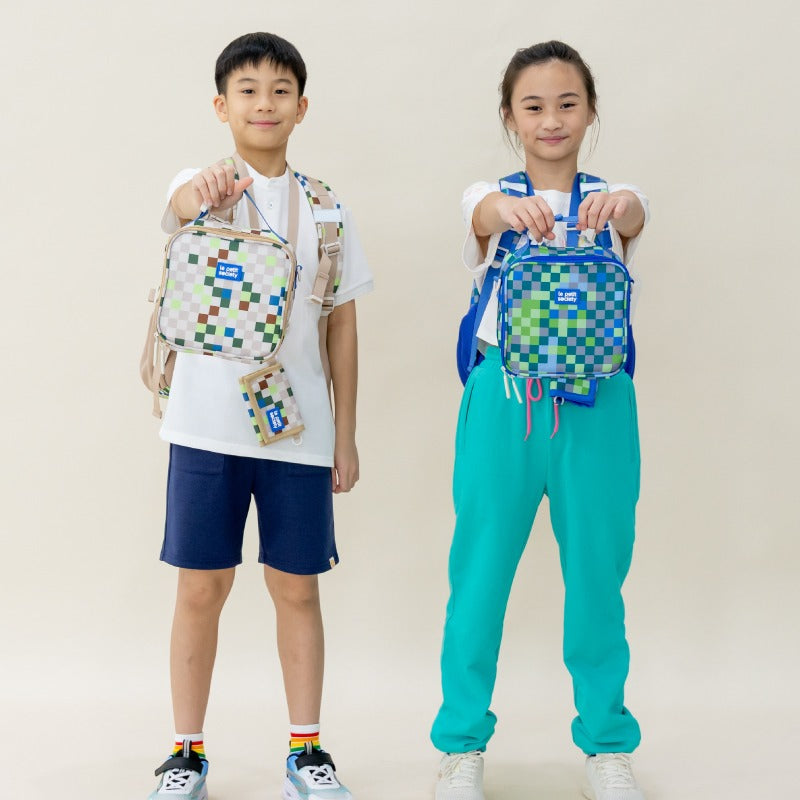 Kids Wallet With Lanyard in Arcade Sand by Le Petit Society — image 2