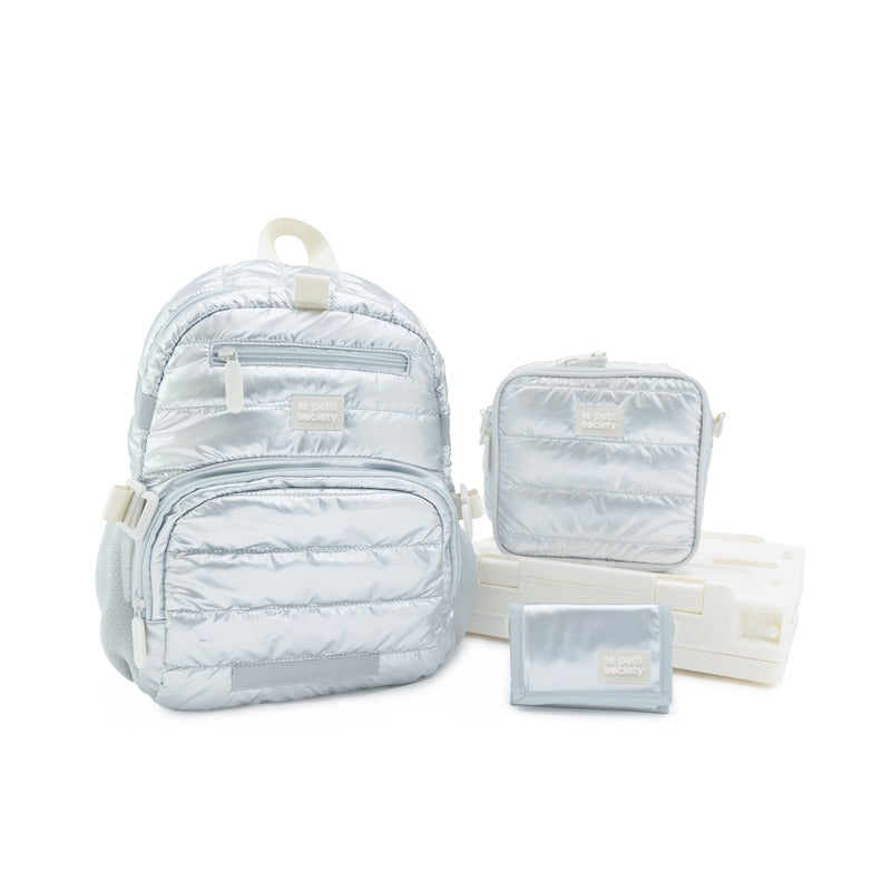 Essential School Bundle in Silver Puffer by Le Petit Society