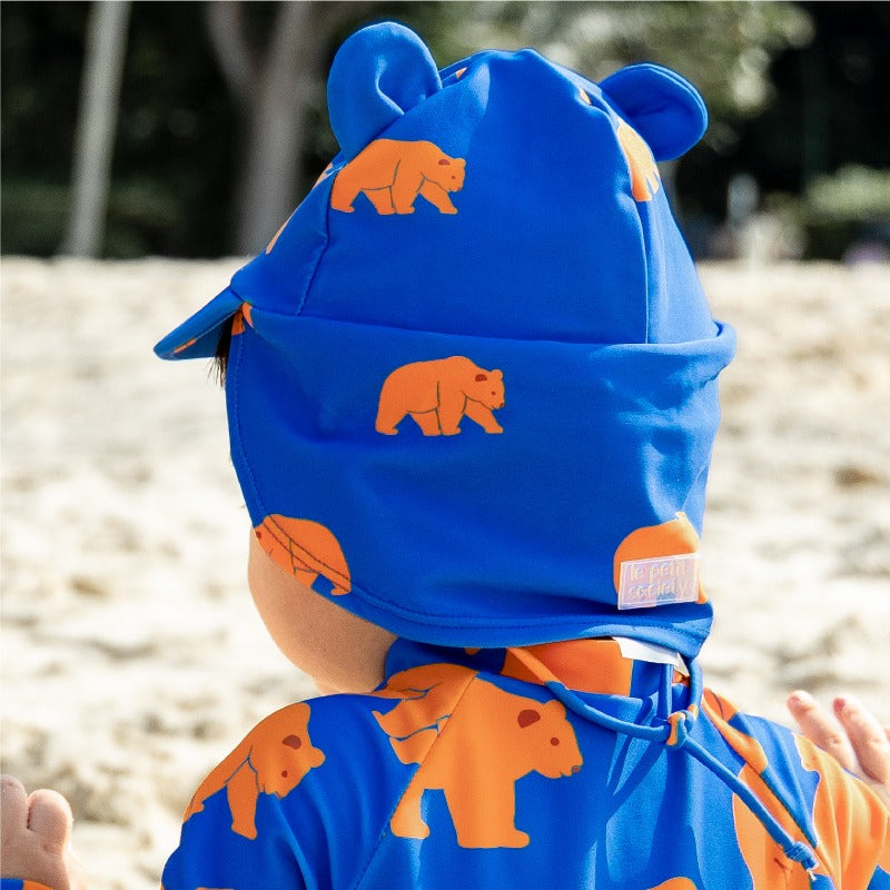 Baby Bear Sunhat in Bear Print by Le Petit Society — image 4