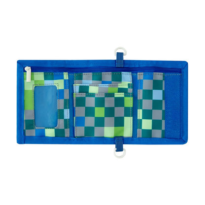 Kids Wallet With Lanyard in Arcade Blue by Le Petit Society — image 3