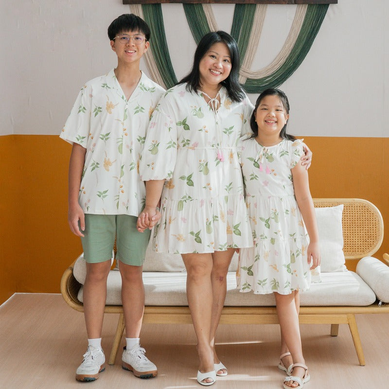 Heritage Series - Girls Dress in Tropical Durian Print by Le Petit Society — image 3