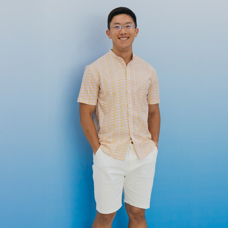 Men's Bermuda in White by Le Petit Society — image 3