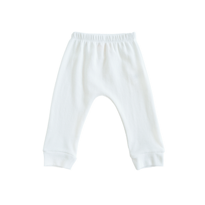 Baby Organic Leggings in White by Le Petit Society — image 6