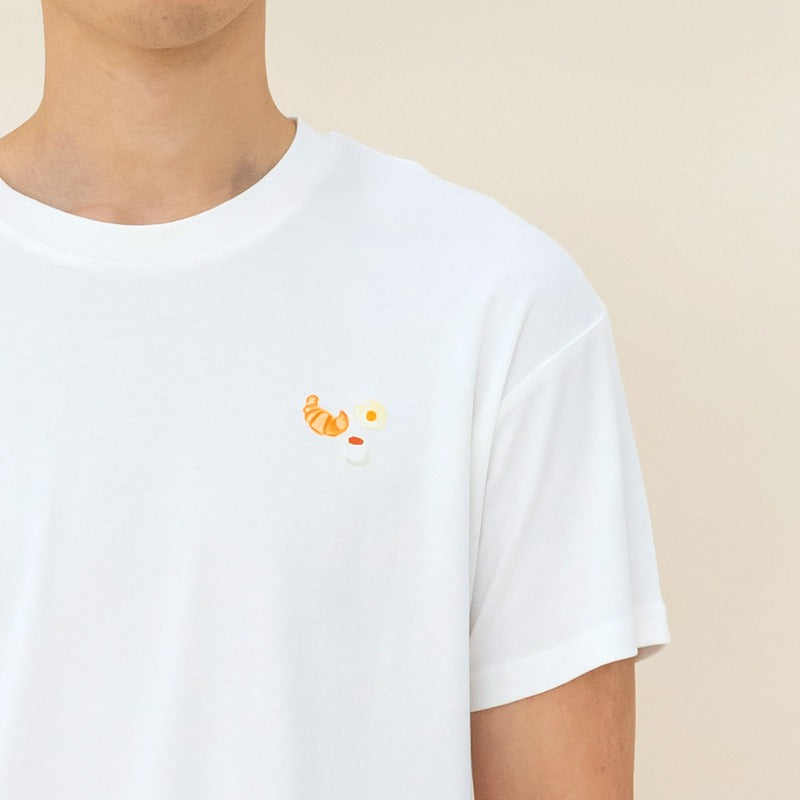 Adult Tee in Breakfast Print by Le Petit Society — image 6