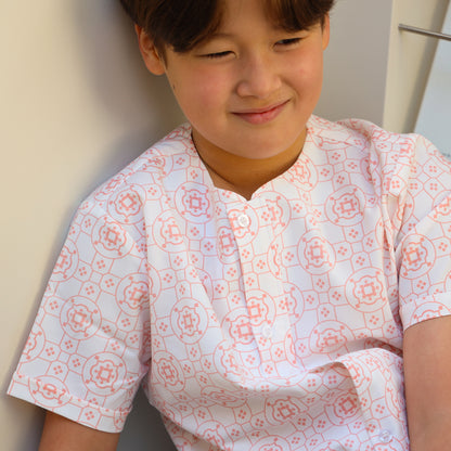 Chinese Motif Series - Boys Shirt in Pink Motif by Le Petit Society — image 5