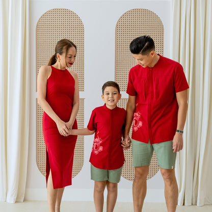 Lion Dance Series - Ladies Cheongsam in Red by Le Petit Society — image 3