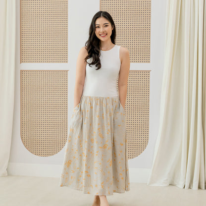 Zodiac Series - Ladies Tank Dress in White by Le Petit Society — image 10
