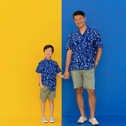Men's Bermuda in Army Green by Le Petit Society