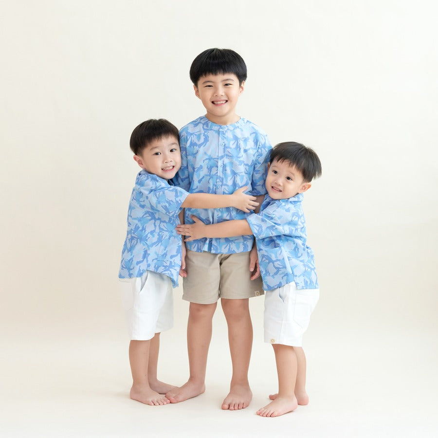 Le Petit Society x Sheila - Boys Shirt in Chambray — image 9