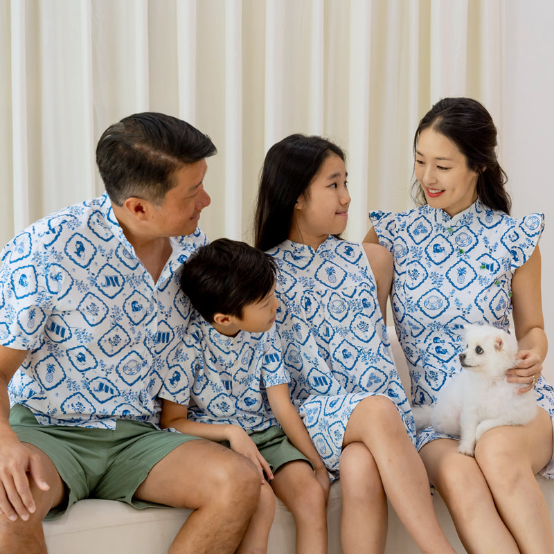 Heritage Series - Ladies Cheongsam in Porcelain Motif by Le Petit Society — image 5