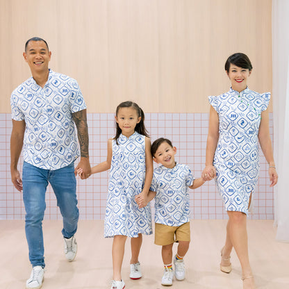 Heritage Series - Men's Shirt in Porcelain Motif (Classic Fit) by Le Petit Society — image 4