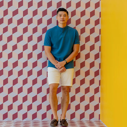 Polo Series - Men’s Polo Shirt in Blue by Le Petit Society