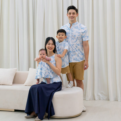 Heritage Series - Ladies Top in Floral Porcelain Print by Le Petit Society — image 3