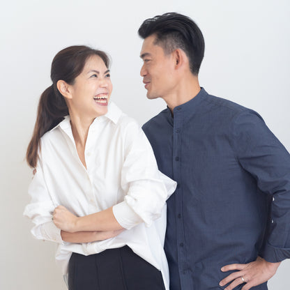 Mama & Mini in Ladies Cotton White Shirt by Le Petit Society — image 8