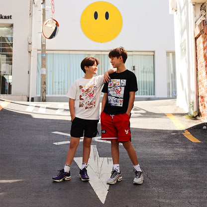 Lion Dance Series - Kids Tee in Black by Le Petit Society — image 4