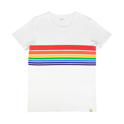 Rainbow Series - Adult Tee in White (Unisex) by Le Petit Society