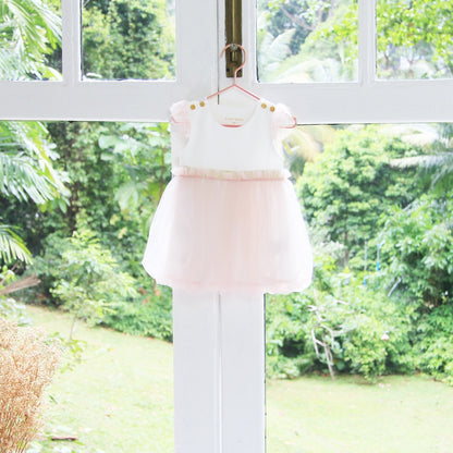 Flower Girl Series - Baby Bubble Dress in Soft Pink (Copy) by Le Petit Society — image 3