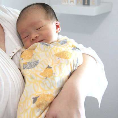 Baby Organic Swaddle in Sheep by Le Petit Society — image 7