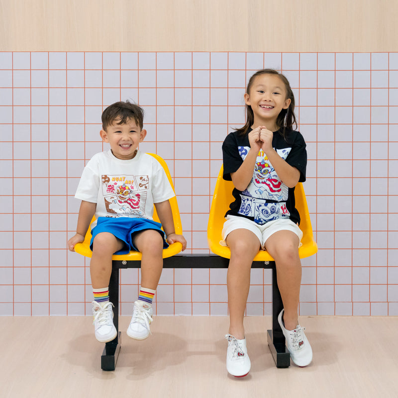 Lion Dance Series - Kids Tee in Black by Le Petit Society — image 6