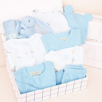 Little Milestones Baby Boy Set in Cerulean Breeze by Le Petit Society — image 18
