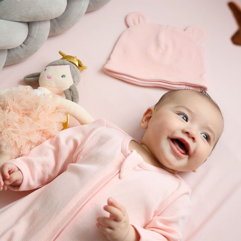 Little Milestones Baby Girl Set - Daydream in Pink by Le Petit Society — image 9