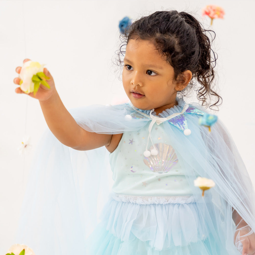 Party Series - Long Cape in Blue by Le Petit Society — image 2