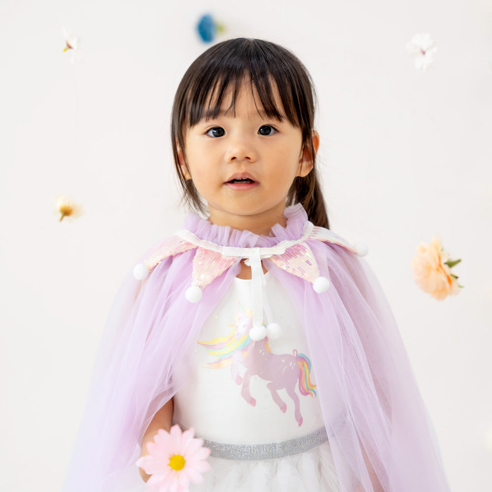 Party Series - Long Cape in Purple by Le Petit Society — image 3