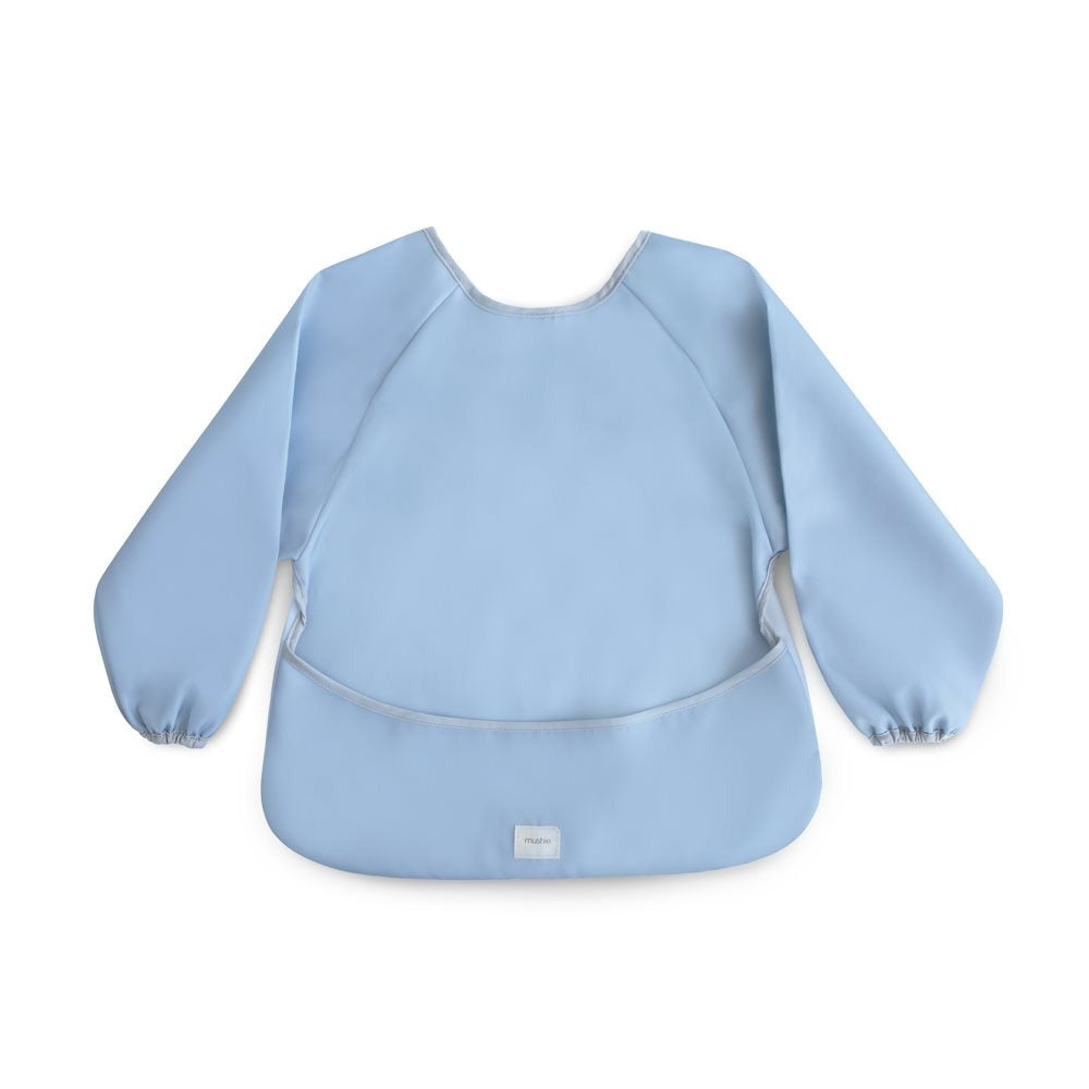 Long Sleeve Bib in Tradewinds by Mushie