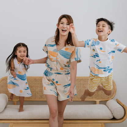 Resort Series - Ladies Crop Blouse in Coast Print by Le Petit Society — image 6