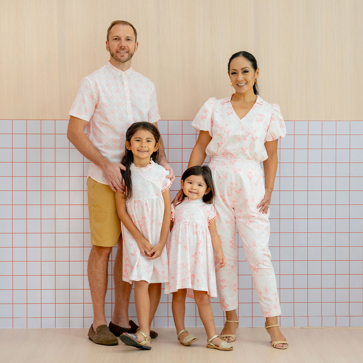 Chinese Motif Series - Men's Shirt in Pink Motif (Classic Fit) by Le Petit Society — image 2