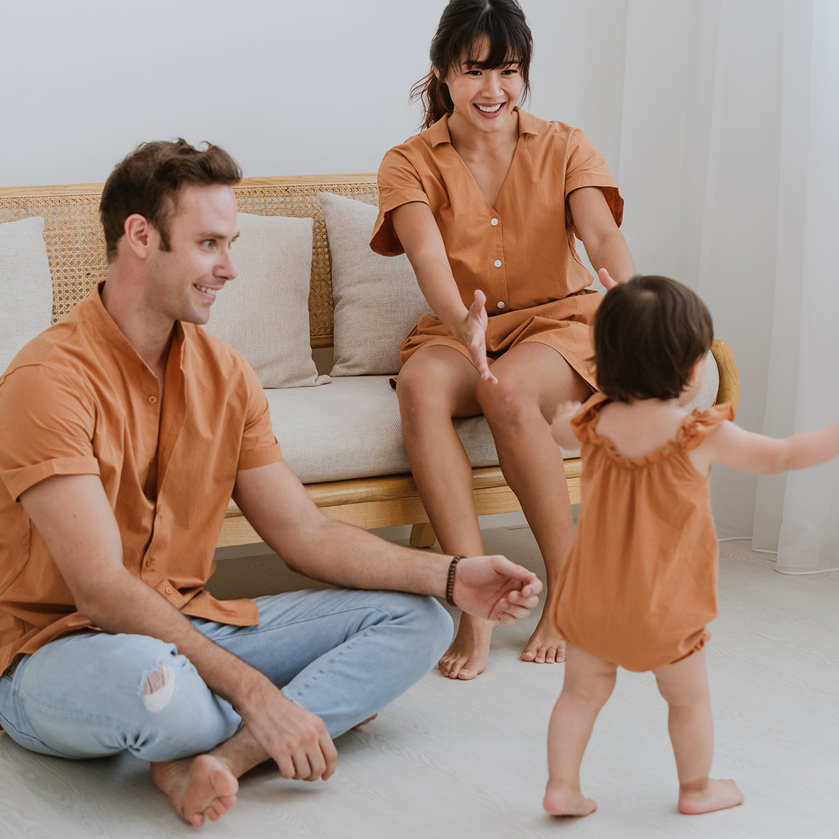 Resort Series - Ladies Crop Blouse in Caramel by Le Petit Society — image 4