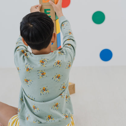 Made For Play - Kids Pullover in Spider Print by Le Petit Society — image 2