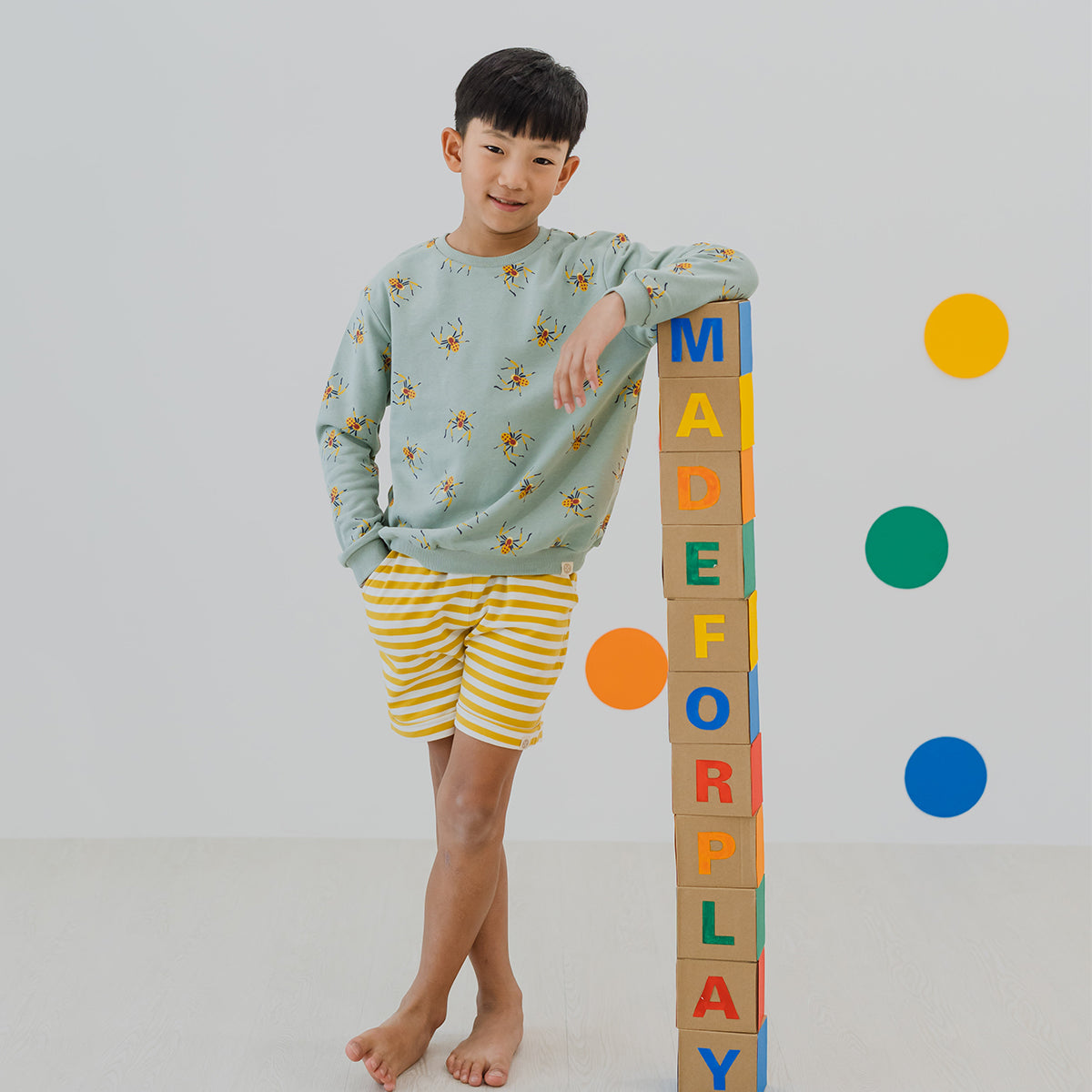 Made For Play - Kids Pullover in Spider Print by Le Petit Society
