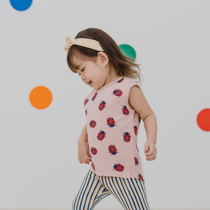 Made For Play - Kids Tank in Ladybug Print by Le Petit Society — image 2