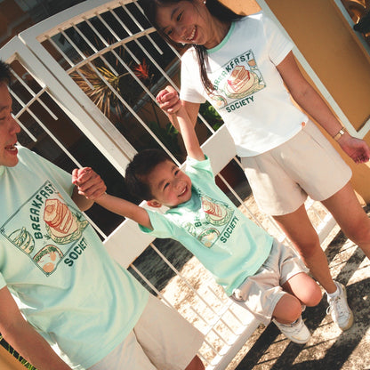A Singapore Series - Breakfast Society Adult Tee in Mint by Le Petit Society — image 3