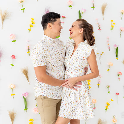 Garden Series - Men's Shirt in Garden Print (Personalisable) by Le Petit Society — image 2
