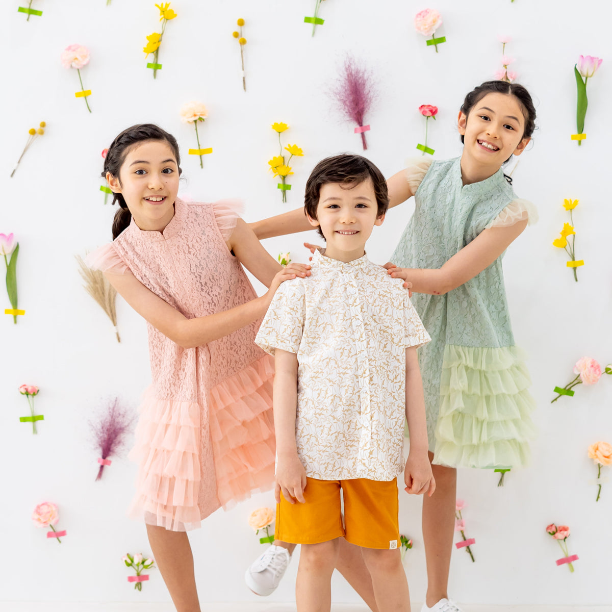 Spring Series - Boys Shirt in White (Personalisable) by Le Petit Society — image 2