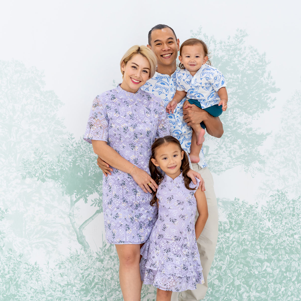 Spring Series - Ladies Mini Lace Dress in Lilac by Le Petit Society — image 9