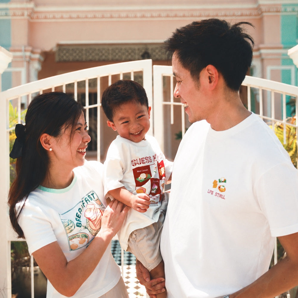 A Singapore Series - Fav Food Kids Tee in White by Le Petit Society — image 3