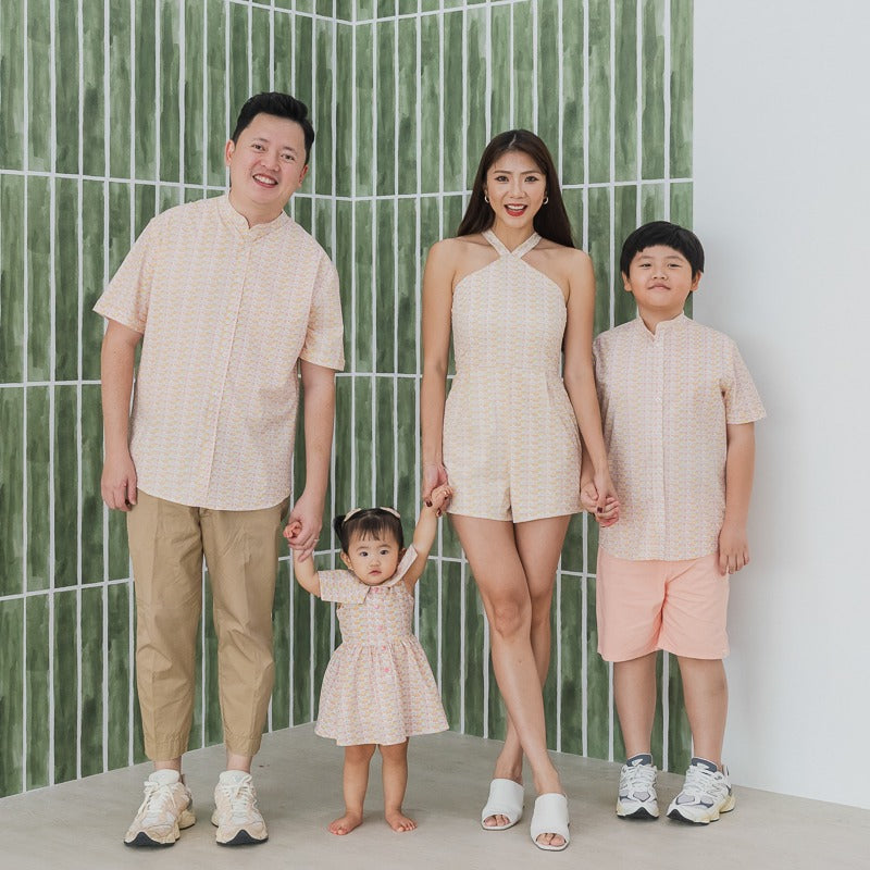 Heritage Series - Girls Vintage Dress in HDB Tweed Print by Le Petit Society — image 5