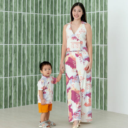 Heritage Series - Ladies Top in MBS Sunset Skyline Print by Le Petit Society — image 2