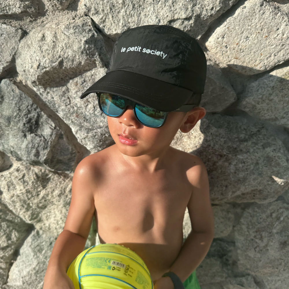 Logo Cap in Black (Kids) by Le Petit Society — image 2