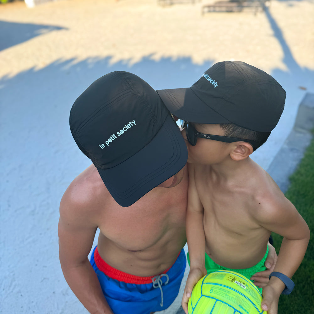 Logo Cap in Black (Adult) by Le Petit Society — image 3