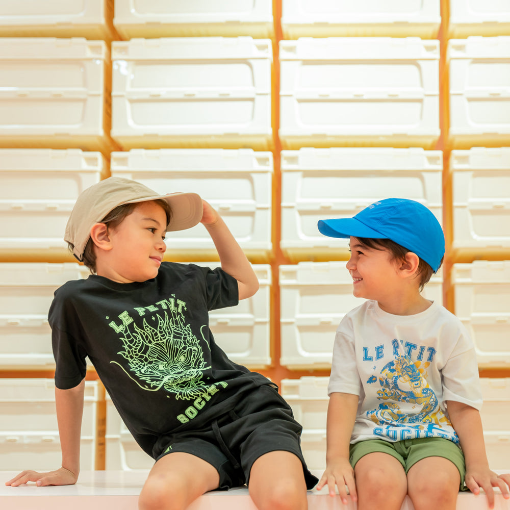 Logo Cap in Blue (Kids) by Le Petit Society — image 4